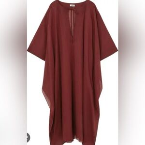 COS lene cotton caftan dress